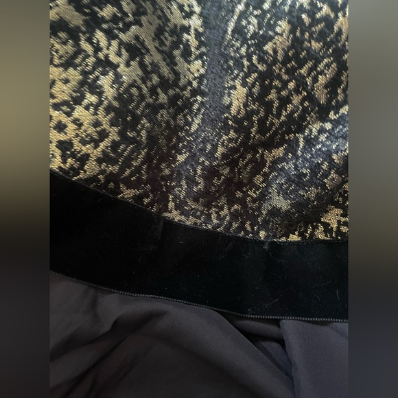 Julien Paris size 2 metallic gold black sleeveless dress - Picture 10 of 12